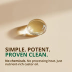 RejuveNaturals castor oil packaging showcasing EcoCert and USDA organic verified logos clearly.