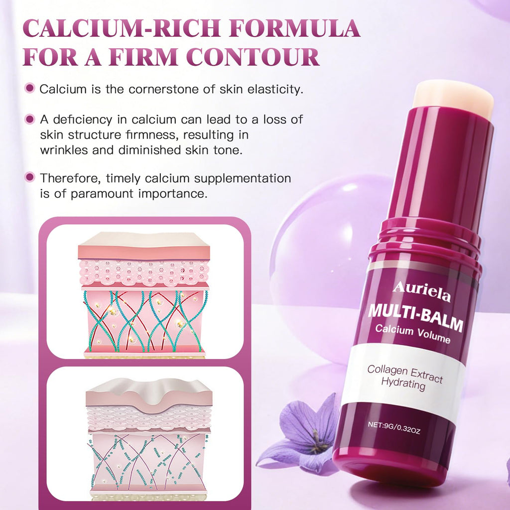 Wicllieot Auriela Calcium Volume Multi Balm Stick shown with cap off