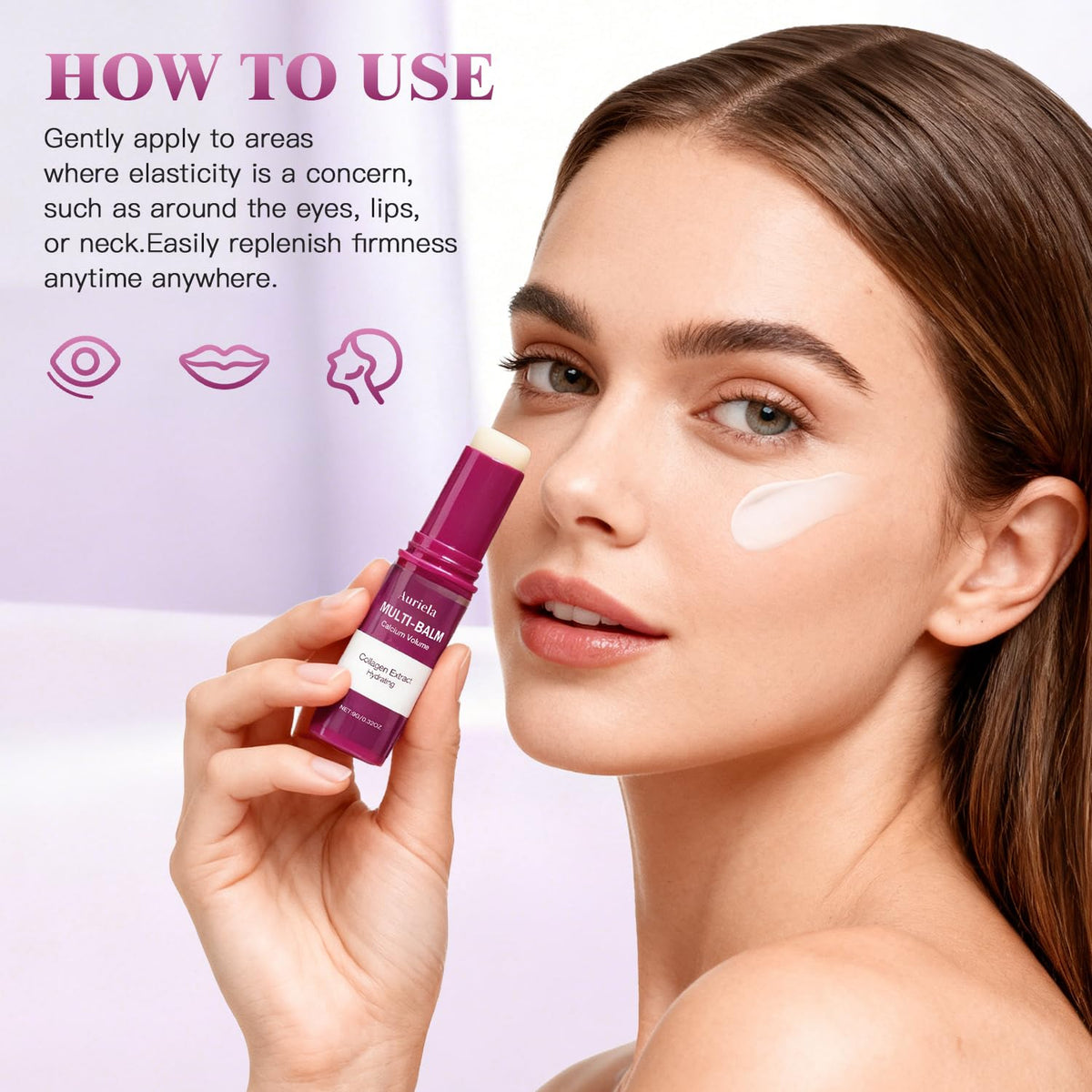 Wicllieot Auriela Calcium Volume Multi Balm Stick minimalist product display