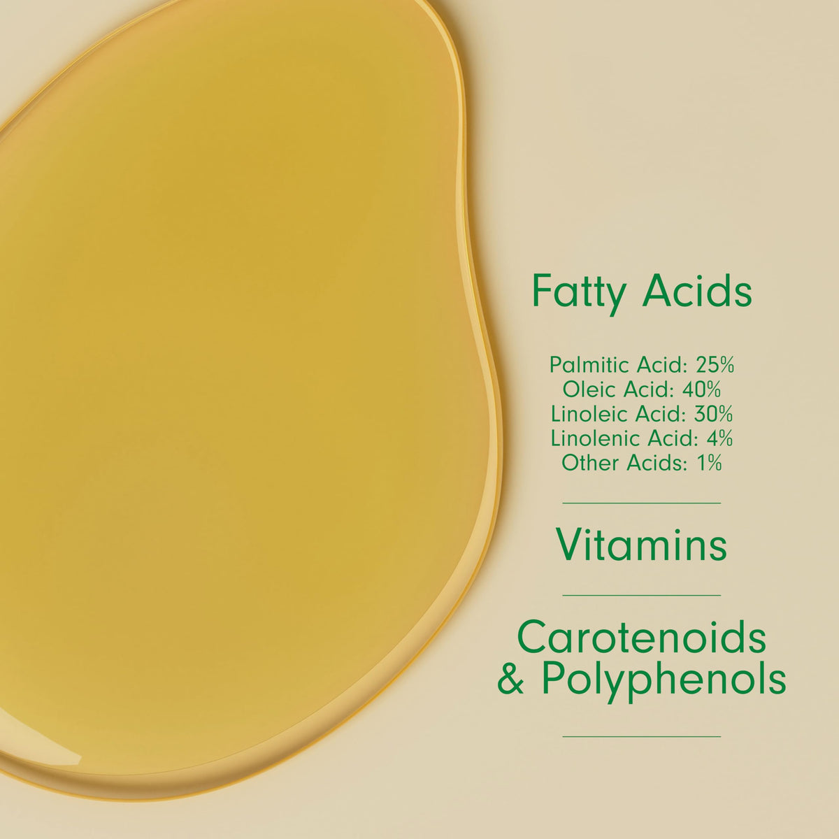 Dersie hair growth oil bottle label with ingredient information