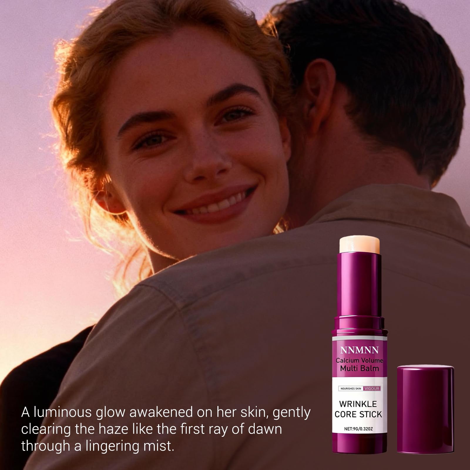 Authentic USA-imported Korean beauty multi balm stick highlighting the calcium-enriched skin firming formula.