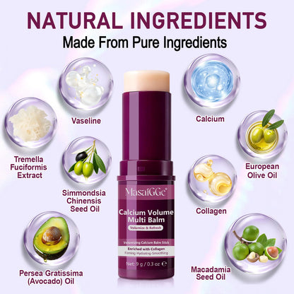 Dr.Melaxin Korean collagen firming stick balm being applied to the under-eye area for fine lines.