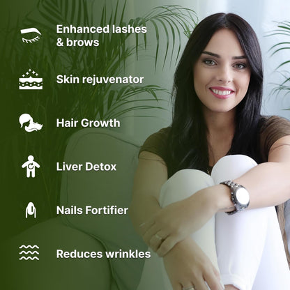 Natural chemical free hair growth and body massage castor oil packaging