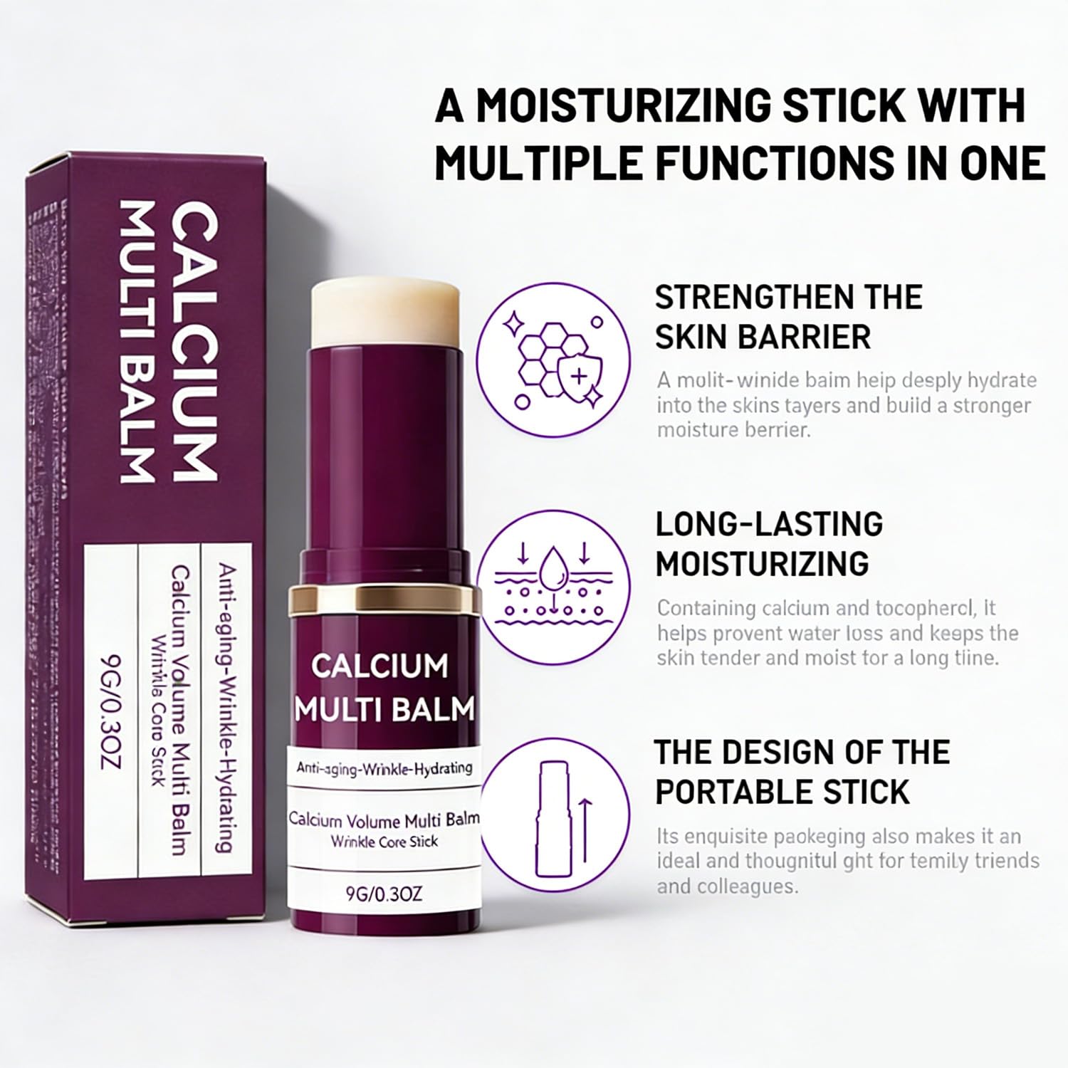 Maggidea multi use moisturizing stick alongside its clean packaging box