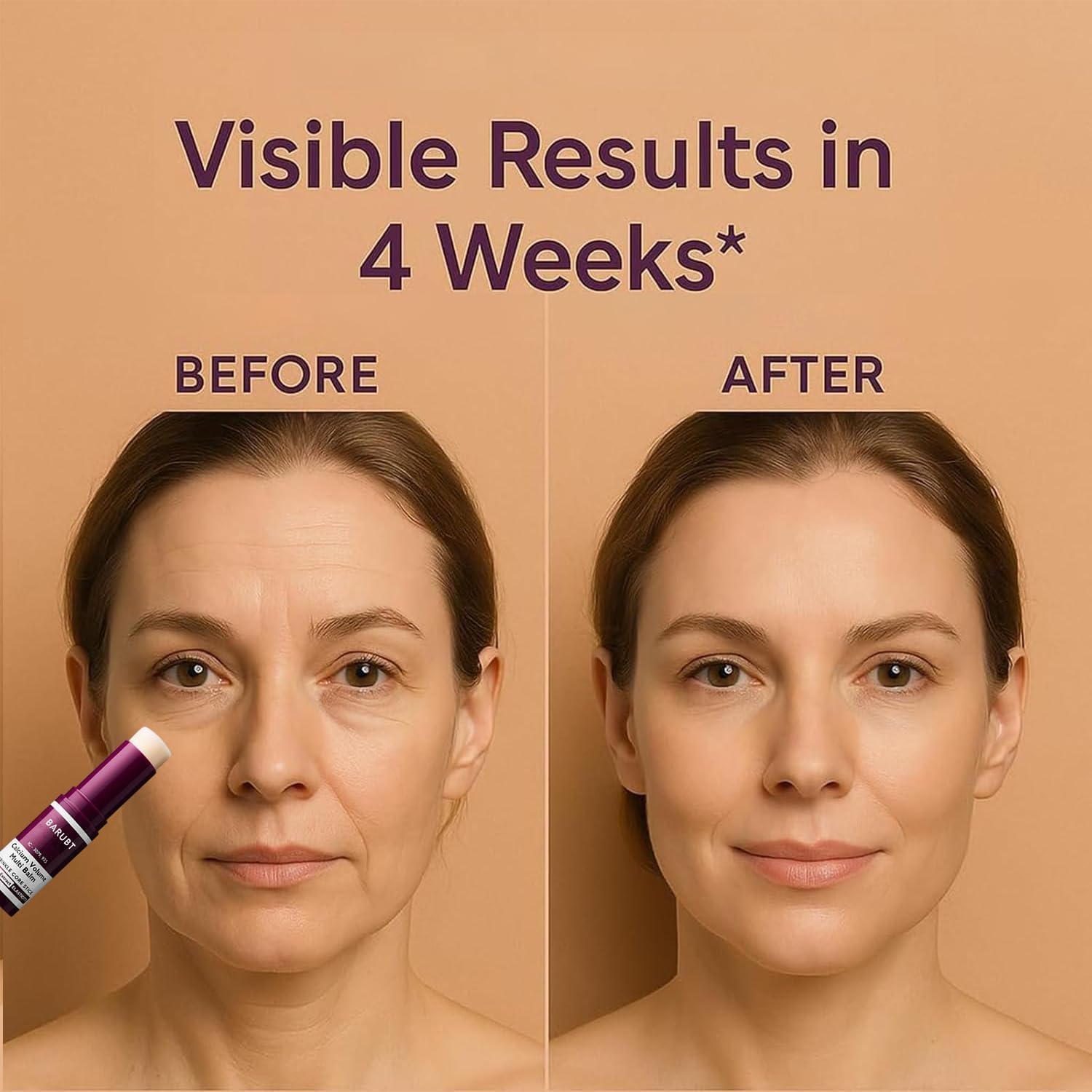 VitaliQ calcium and collagen stick placed on a vanity display representing modern skincare routines.