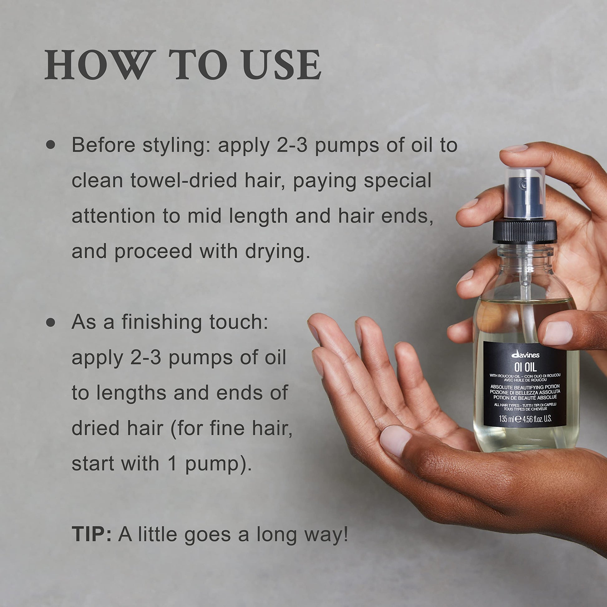 Davines professional hair treatment for shiny hair results