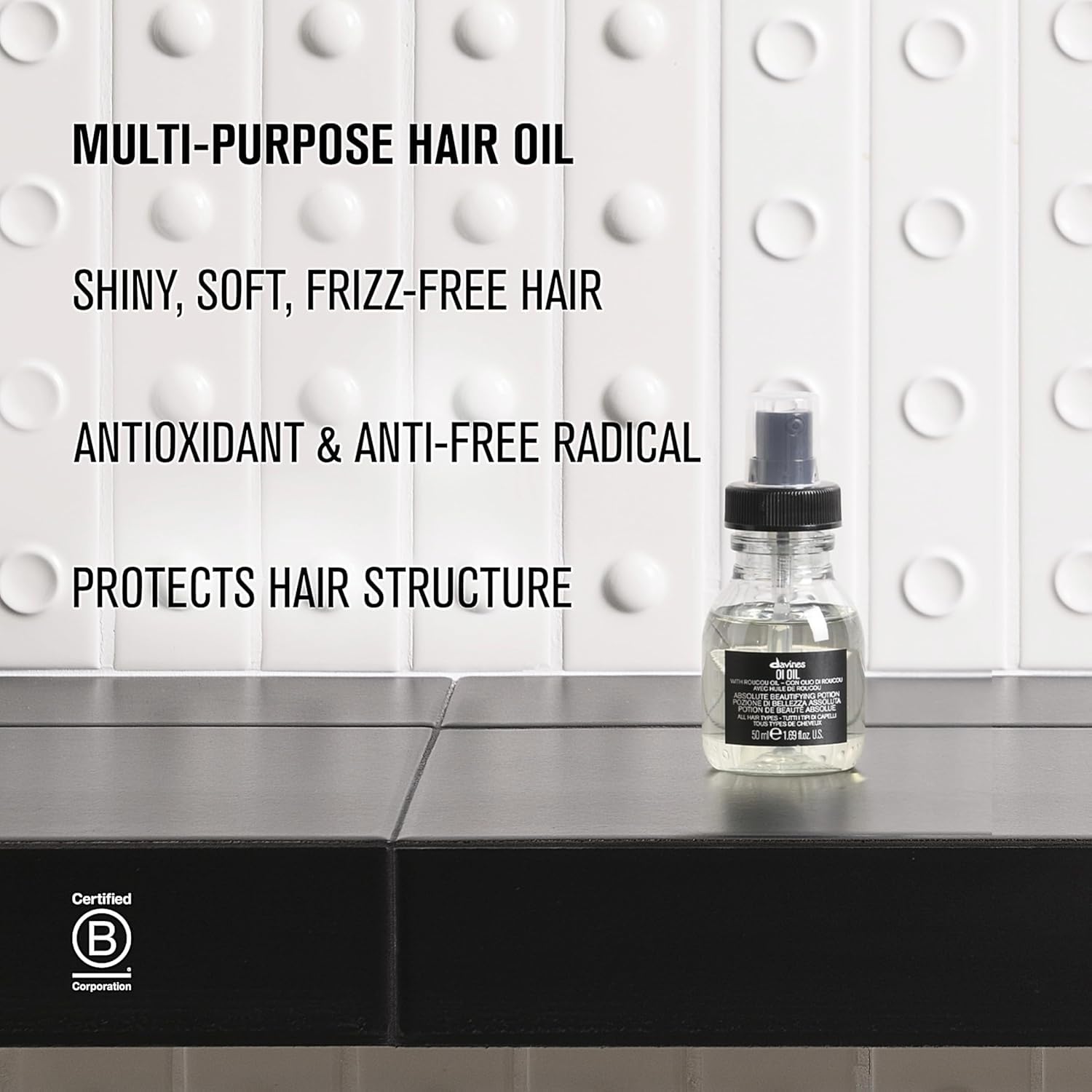 Davines authentic luxury salon hair care oil