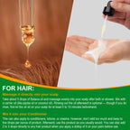 Vegan cruelty free hair nourishment oil for thicker and stronger hair