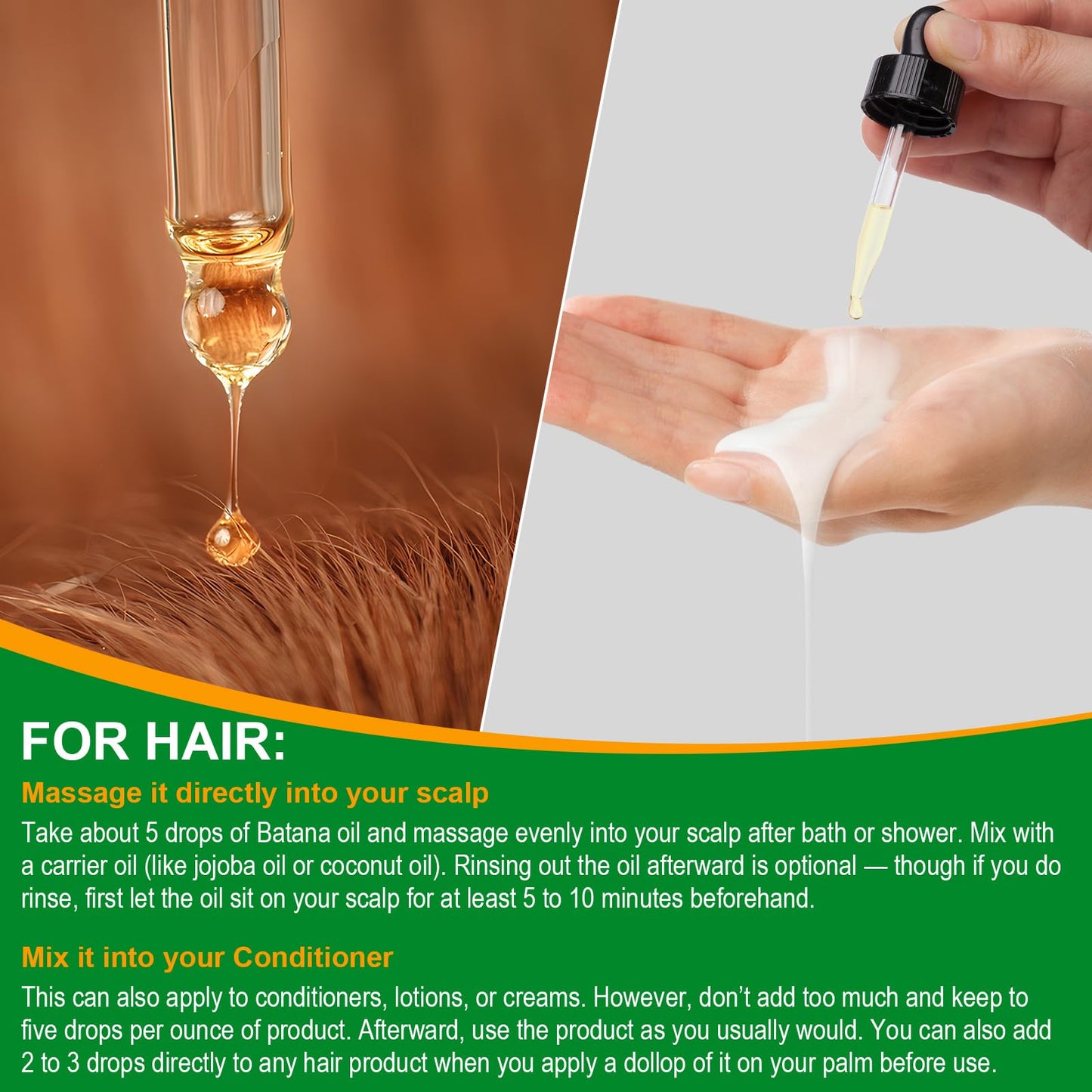 Vegan cruelty free hair nourishment oil for thicker and stronger hair