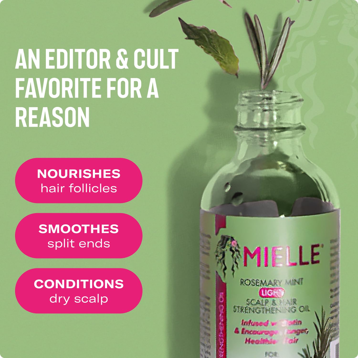 Authentic Mielle Organics biotin infused light hair treatment for split ends