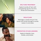 Weightless Mielle Organics scalp strengthening oil for low porosity Indian hair types