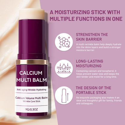 Korean Cemenrete anti-aging balm stick application on neck