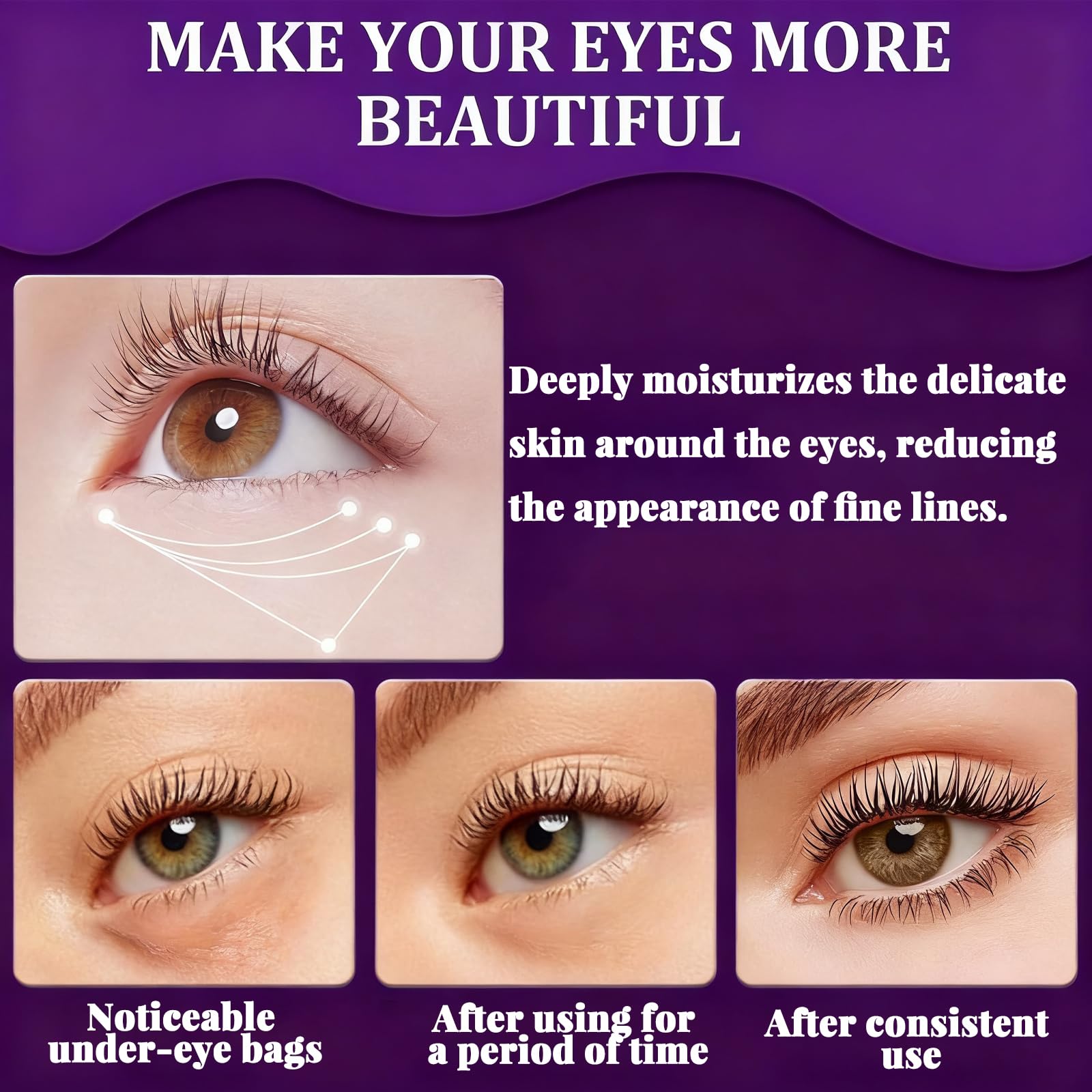 Hydrating anti-wrinkle stick balm targeting fine lines around the delicate under-eye zone.