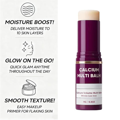 Portable Korean skincare multi balm showing its compact size for on-the-go facial hydration.