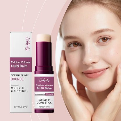Siekeaty calcium multi balm skincare stick next to its original protective outer box