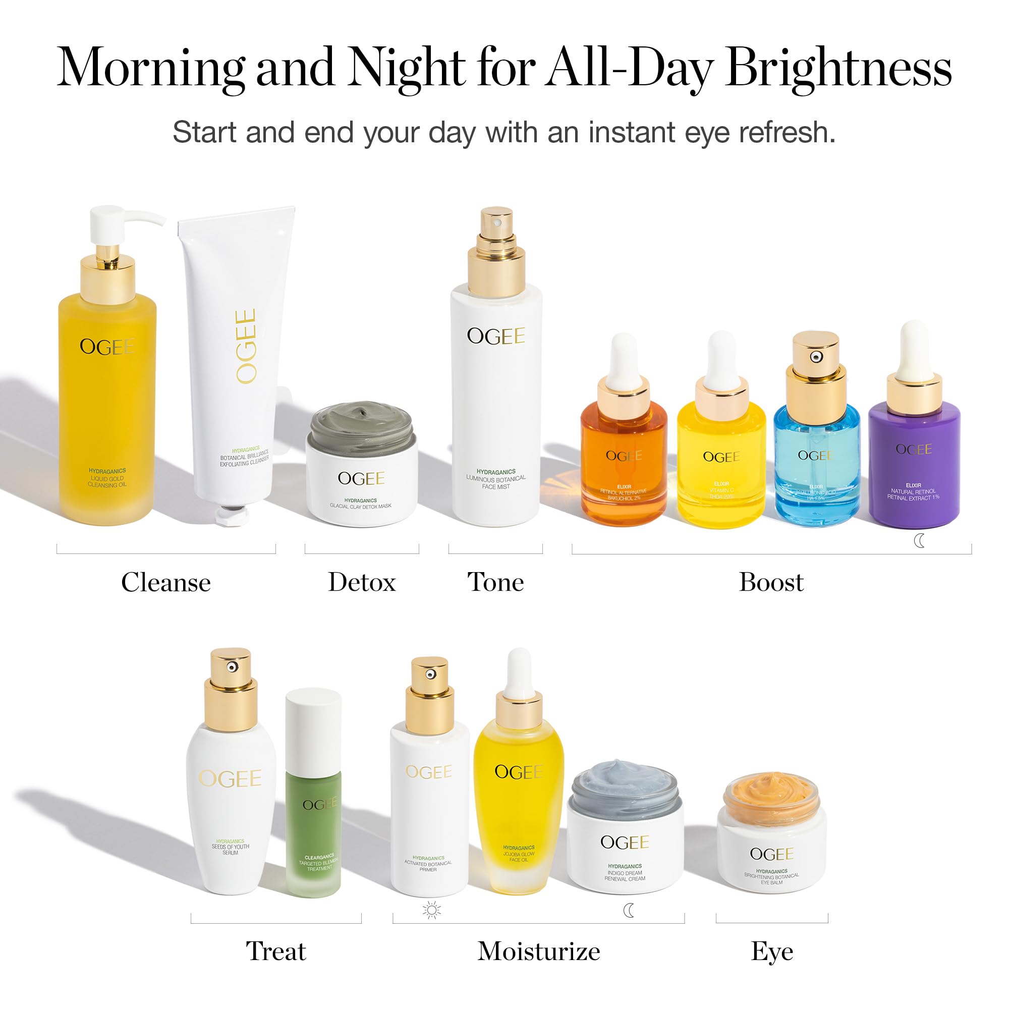 Applying Ogee natural retinol alternative bakuchiol eye balm for wrinkles