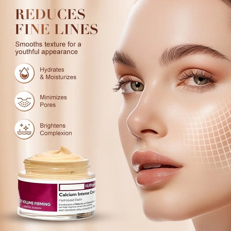 JIAZAWA volume firming calcium intense cream product details and shelf life label view
