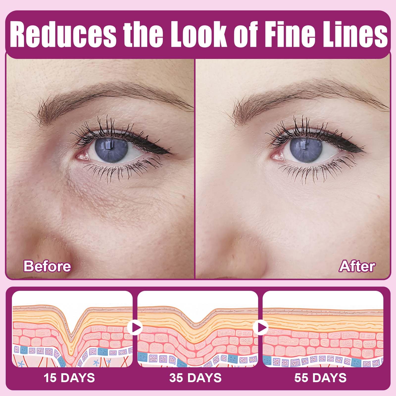 Ocnisdns anti aging skincare stick targeted for under eye wrinkle smoothing