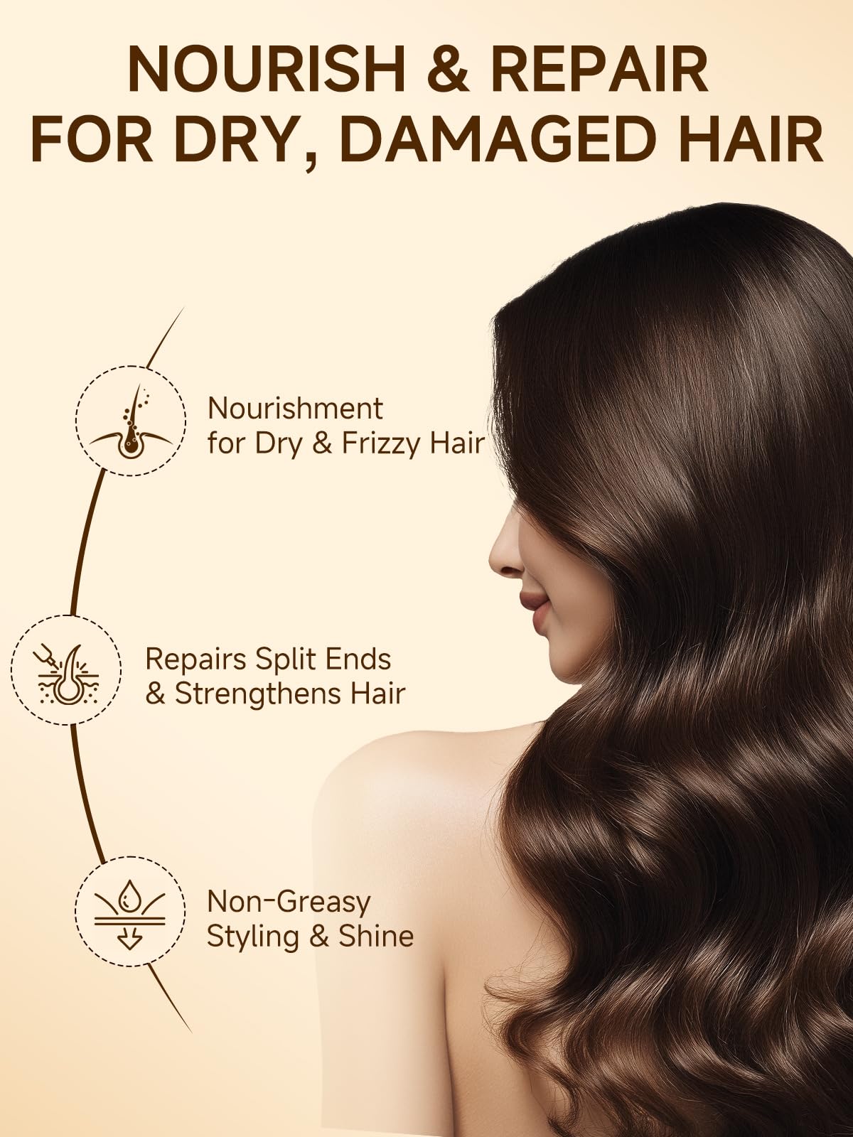 Yogi Care imported Moroccan Argan Oil hair care treatment back label details