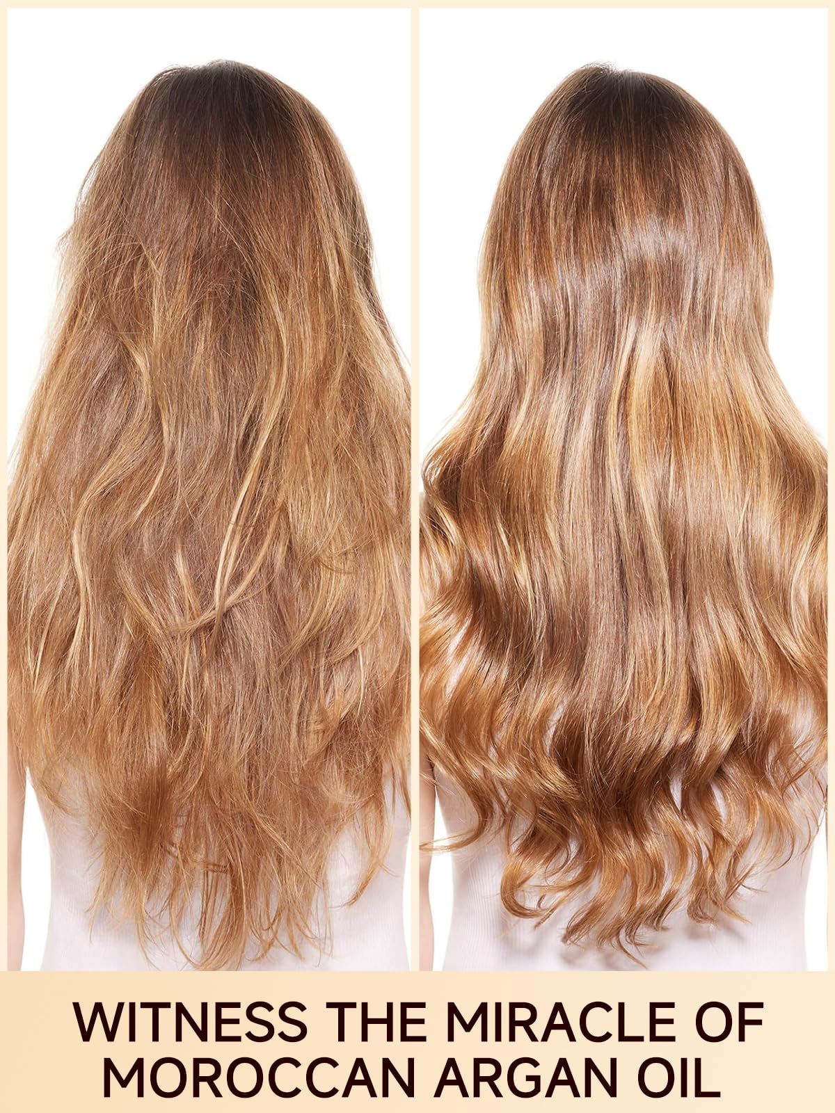 Yogi Care Moroccan Argan Oil for frizz control and heat protectant visualization
