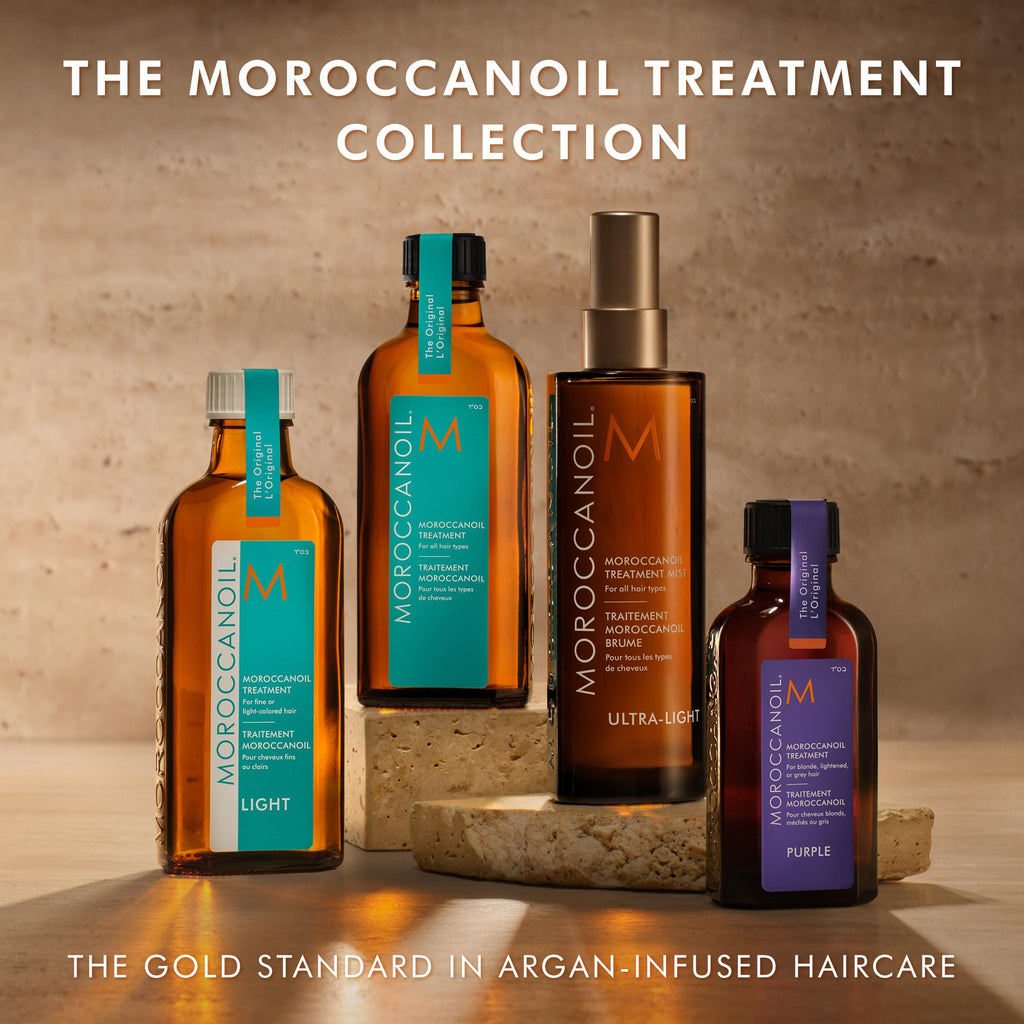 Moroccanoil anti brassiness hair serum for salon finish highlights and blonde protection
