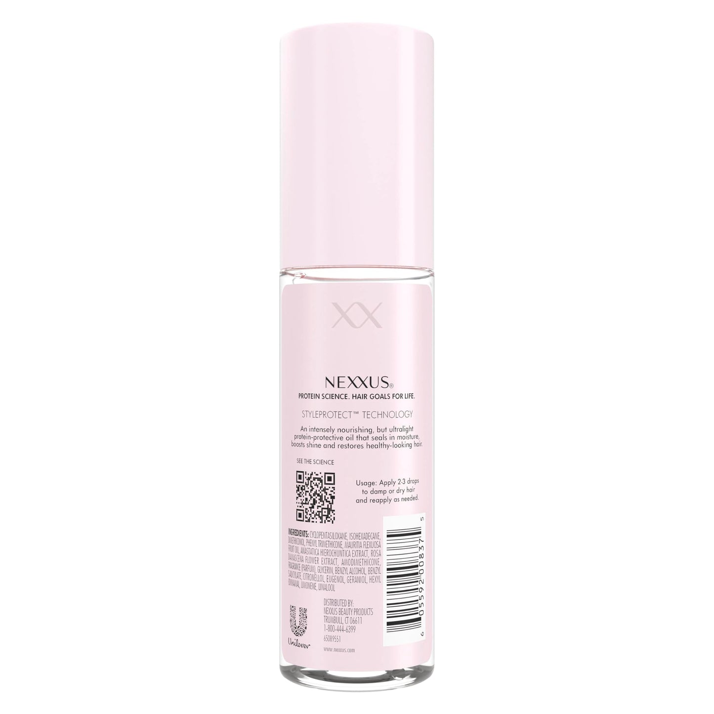 Nexxus Styling Hair Care Hair Oil showing liquid consistency