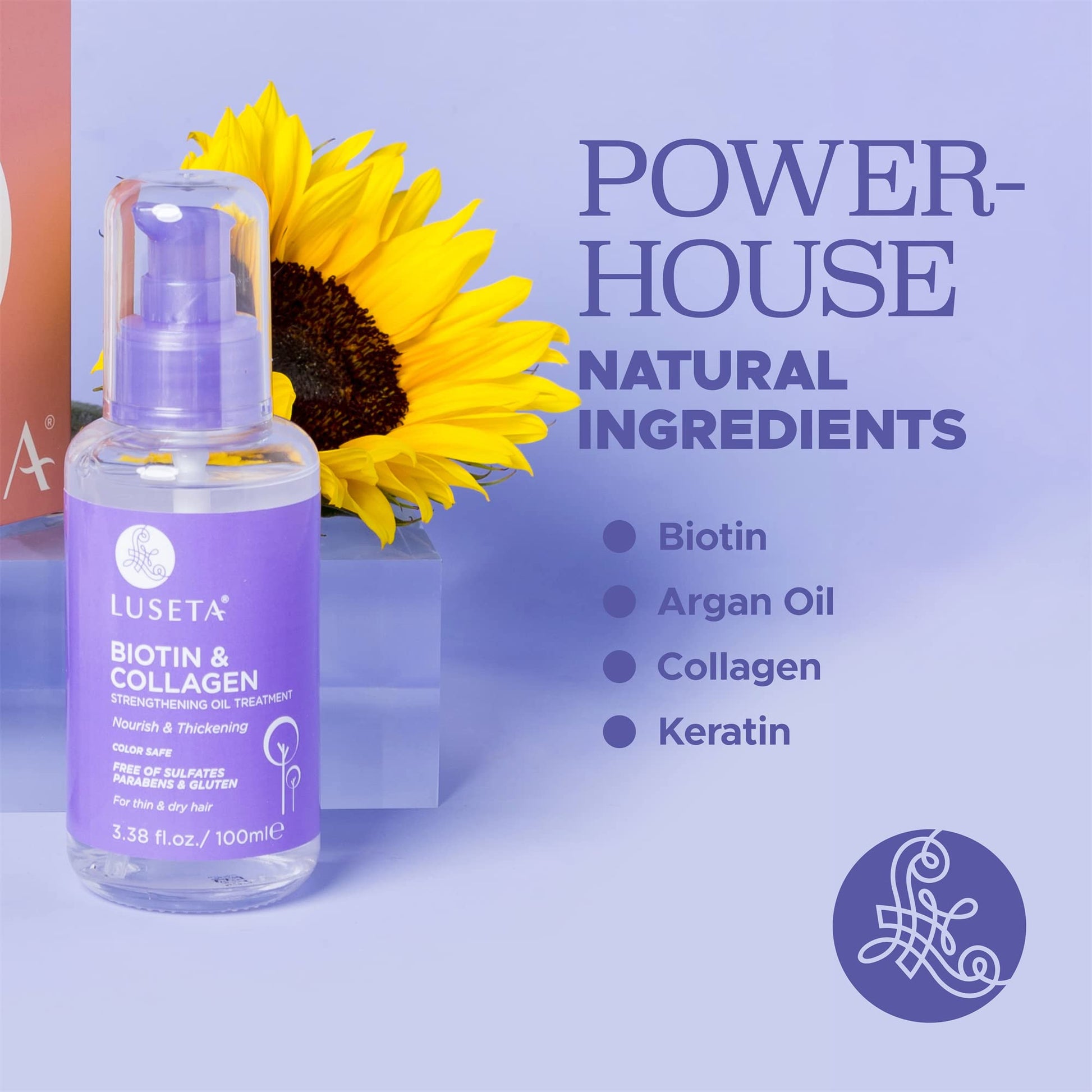 Luseta hair growth serum for thin and damaged hair application