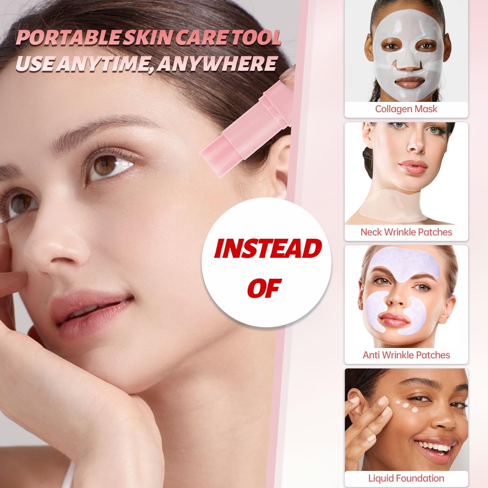 Peunitory Peptide Eye Stick application on delicate under eye skin area