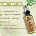 Organic unrefined Honduran batana oil liquid texture on a dropper tip