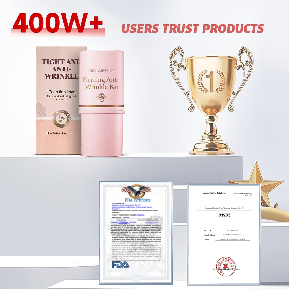 Peunitory eye balm stick retail box packaging