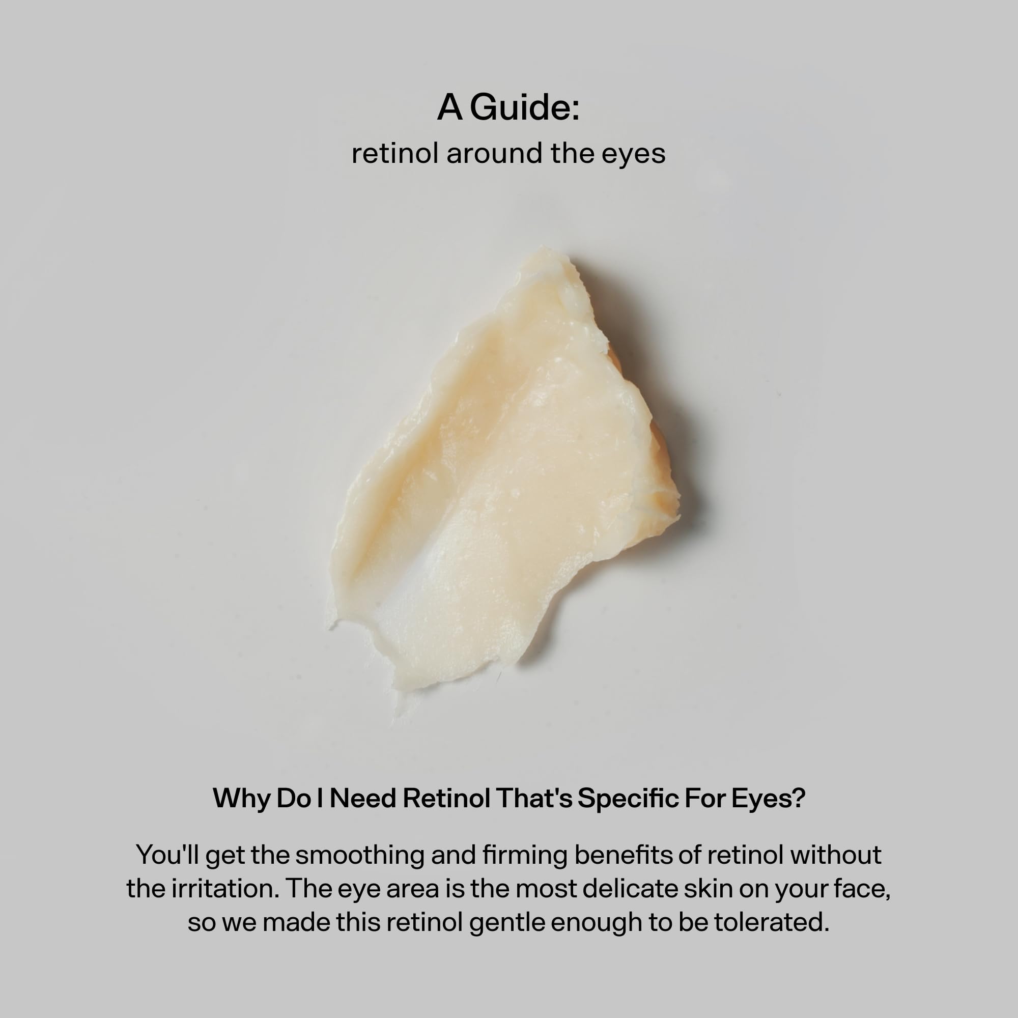 Versed skin advanced retinoid eye balm product angle showing size dimensions