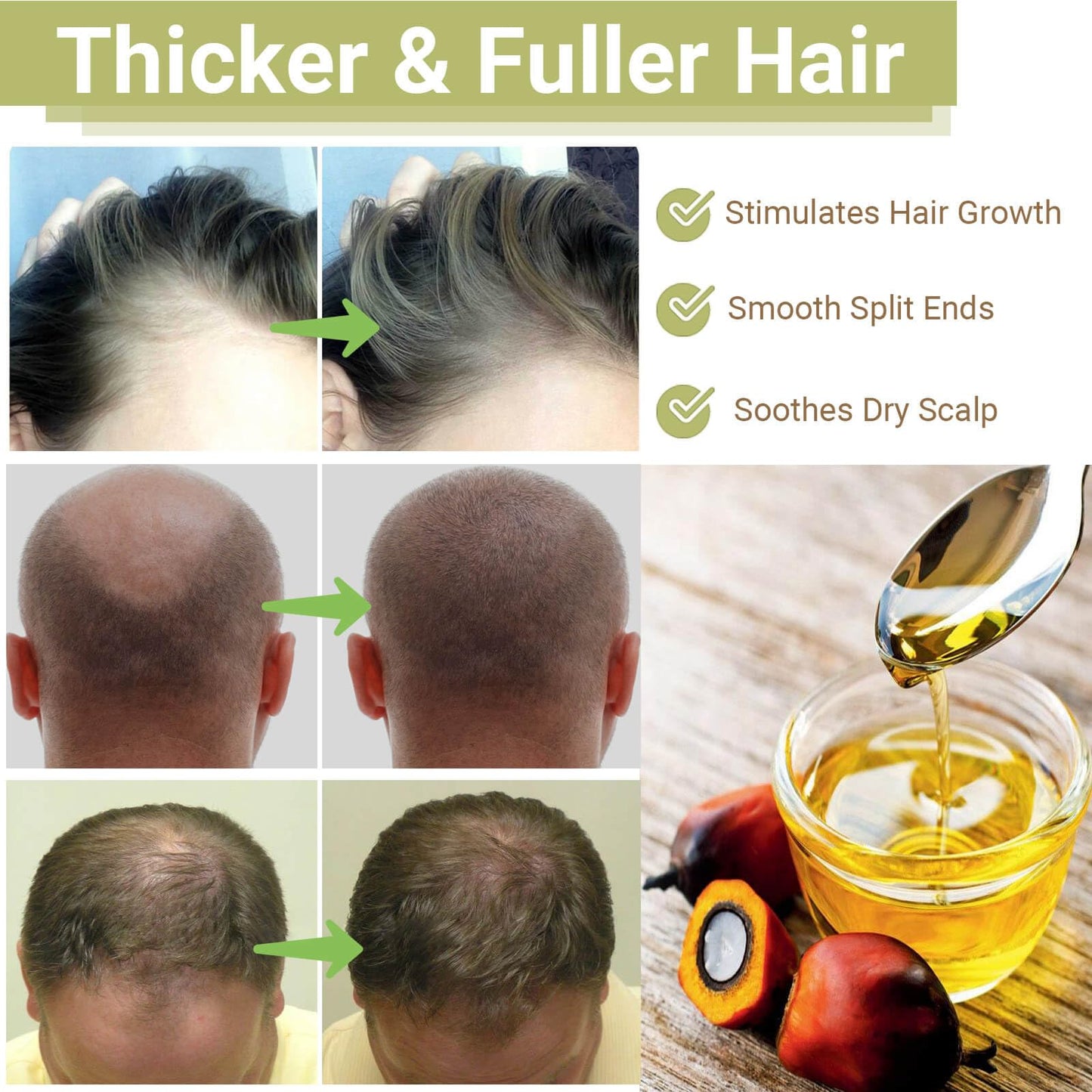 Raw batana oil scalp application demonstration for minimizing hair thinning