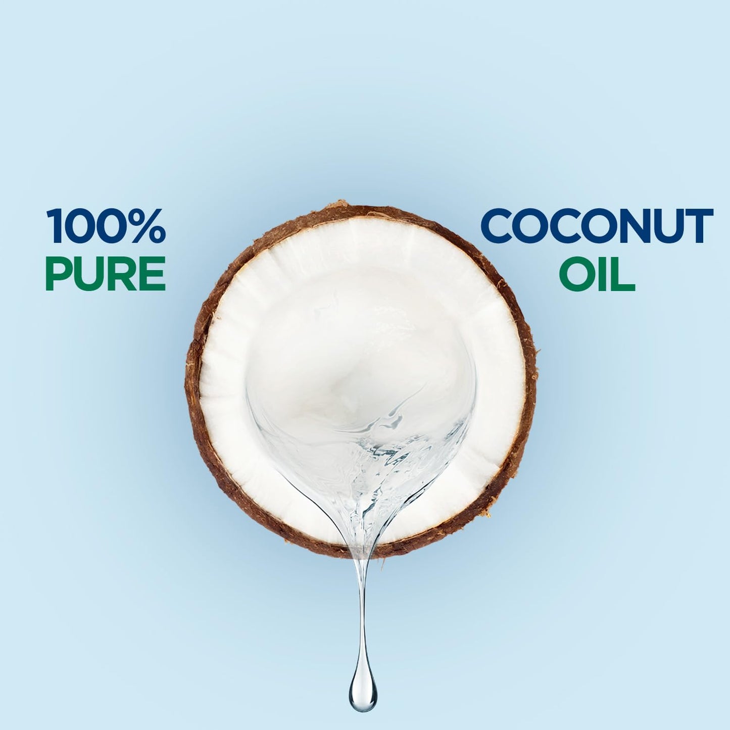 Parachute 100 percent pure unrefined coconut oil back label with ingredient details