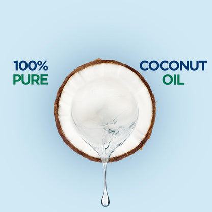 Parachute 100 percent pure unrefined coconut oil back label with ingredient details