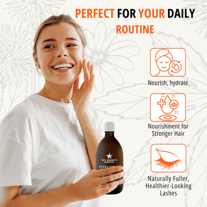 Premium unrefined non-GMO vegan castor oil for skin hydration and detox