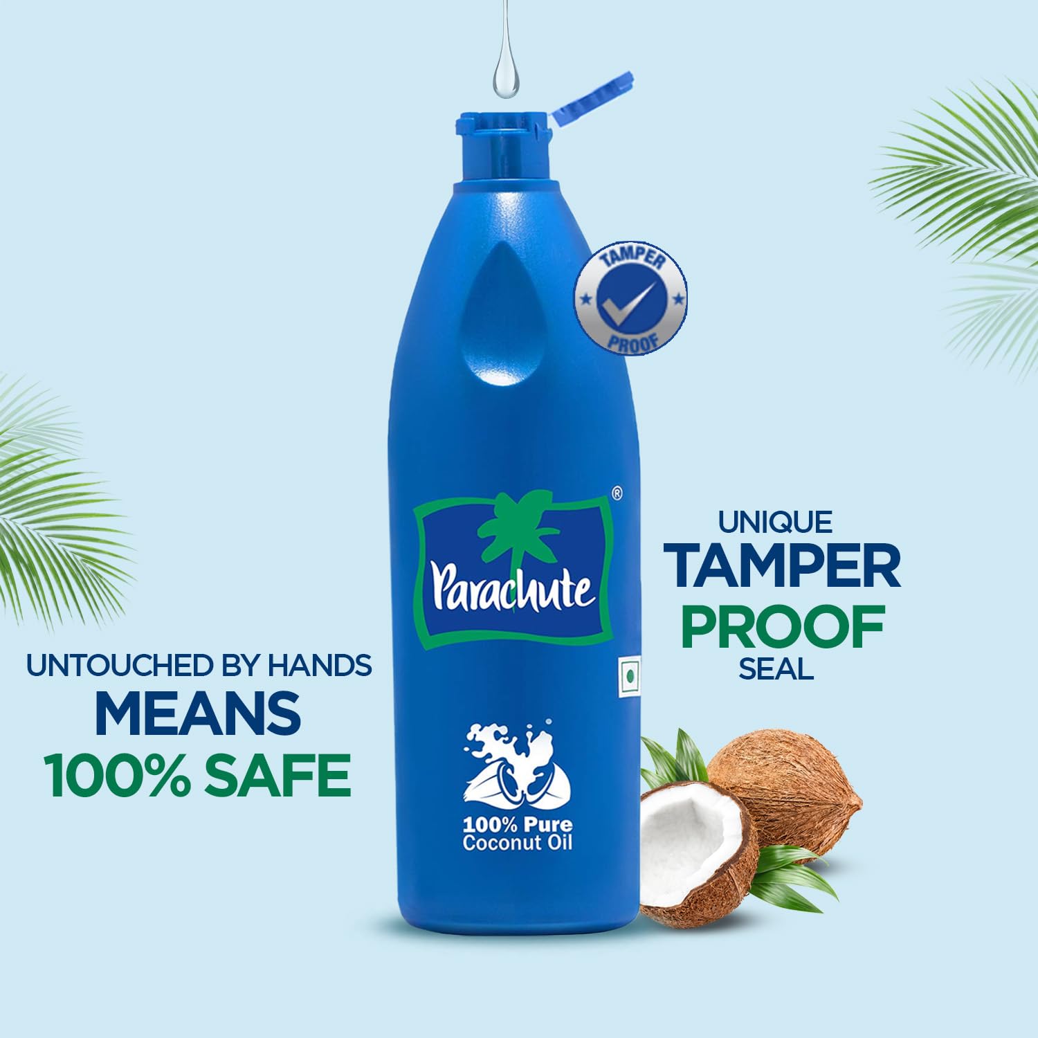 Parachute edible grade coconut oil 31 fluid ounce bottle for cooking and beauty