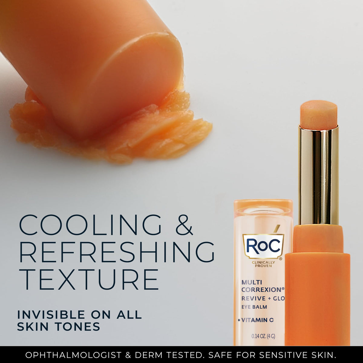 RoC skincare anti aging eye treatment label view