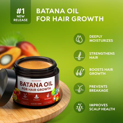 Organic cold pressed hair mask for thicker hair density