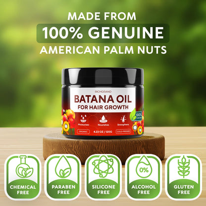 Pure Honduran palm nut oil jar for split ends repair