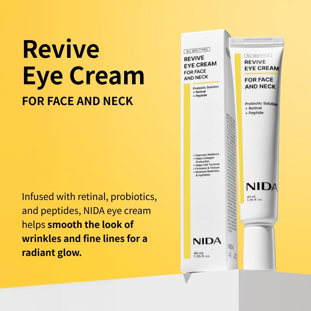 NIDA Korean formula eye cream for wrinkles face and neck