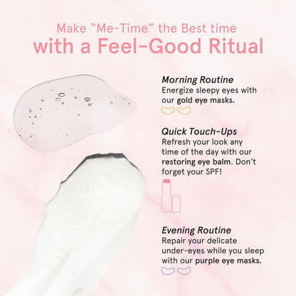Grace And Stella restoring eye balm stick showcasing the clean vegan formula texture