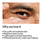 The Inkey List Caffeine Eye Cream tube angle shot showing branding