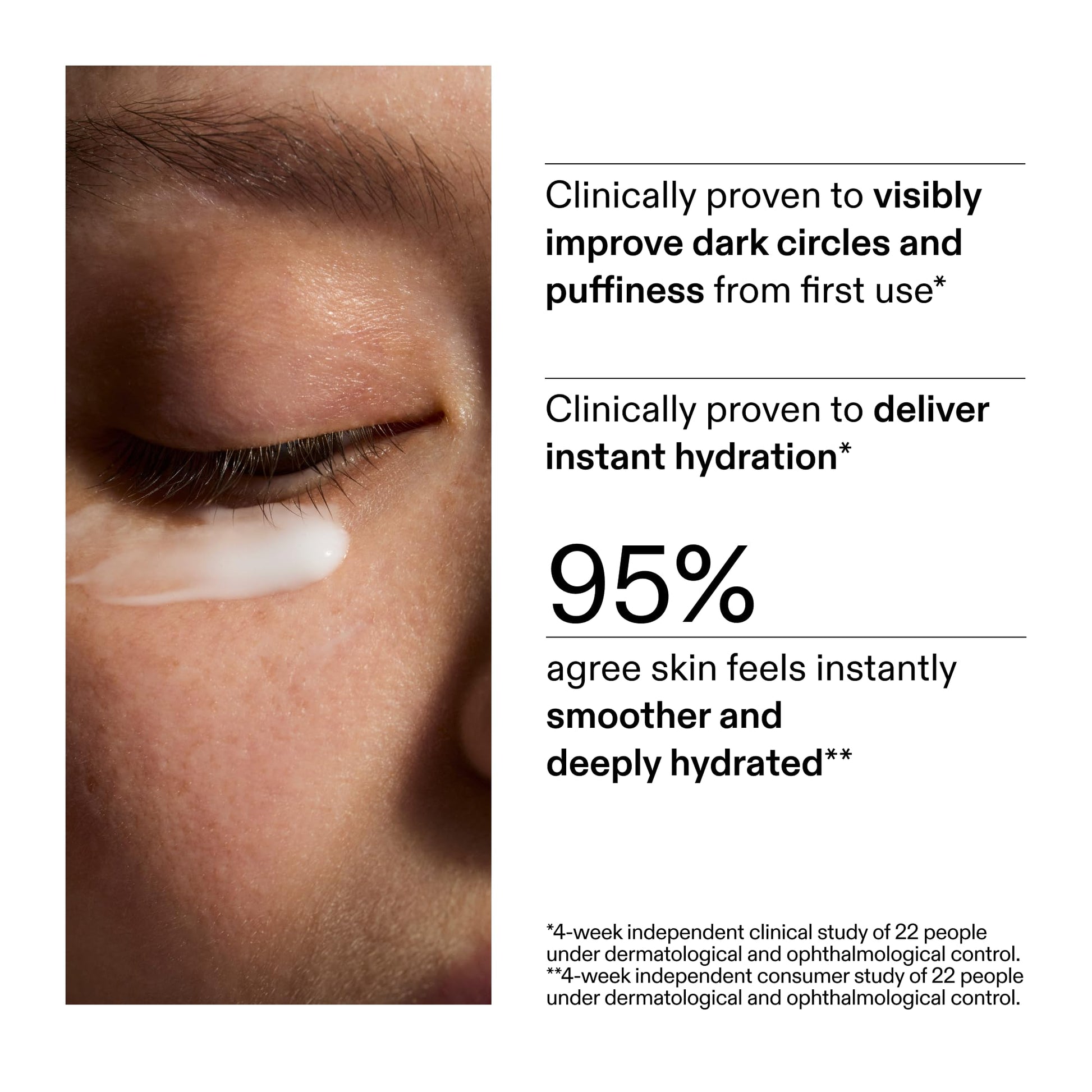 The Inkey List Caffeine Eye Cream travel size tube
