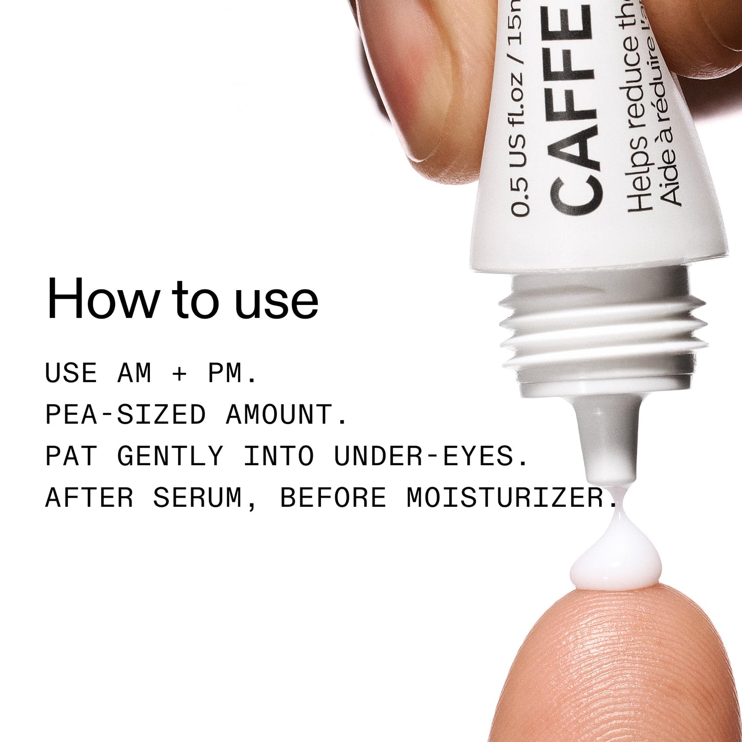 The Inkey List Caffeine Eye Cream back of packaging
