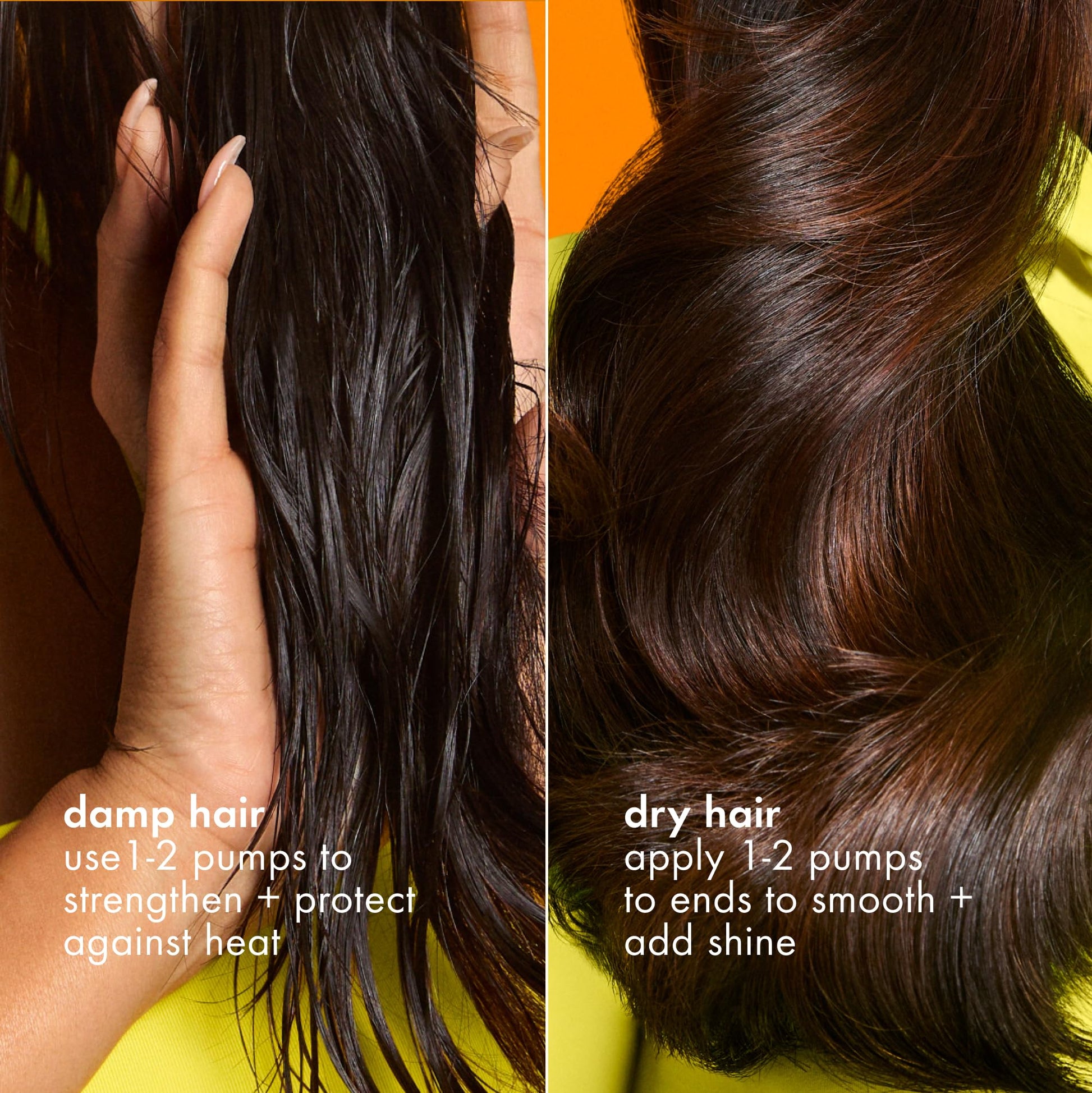Amika Superfruit Star Hair Oil protecting hair against heat tools