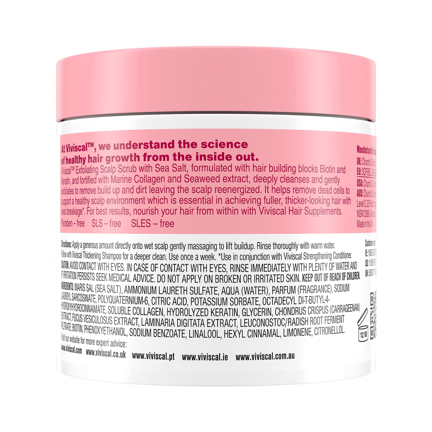 Viviscal clarifying scalp treatment packaging
