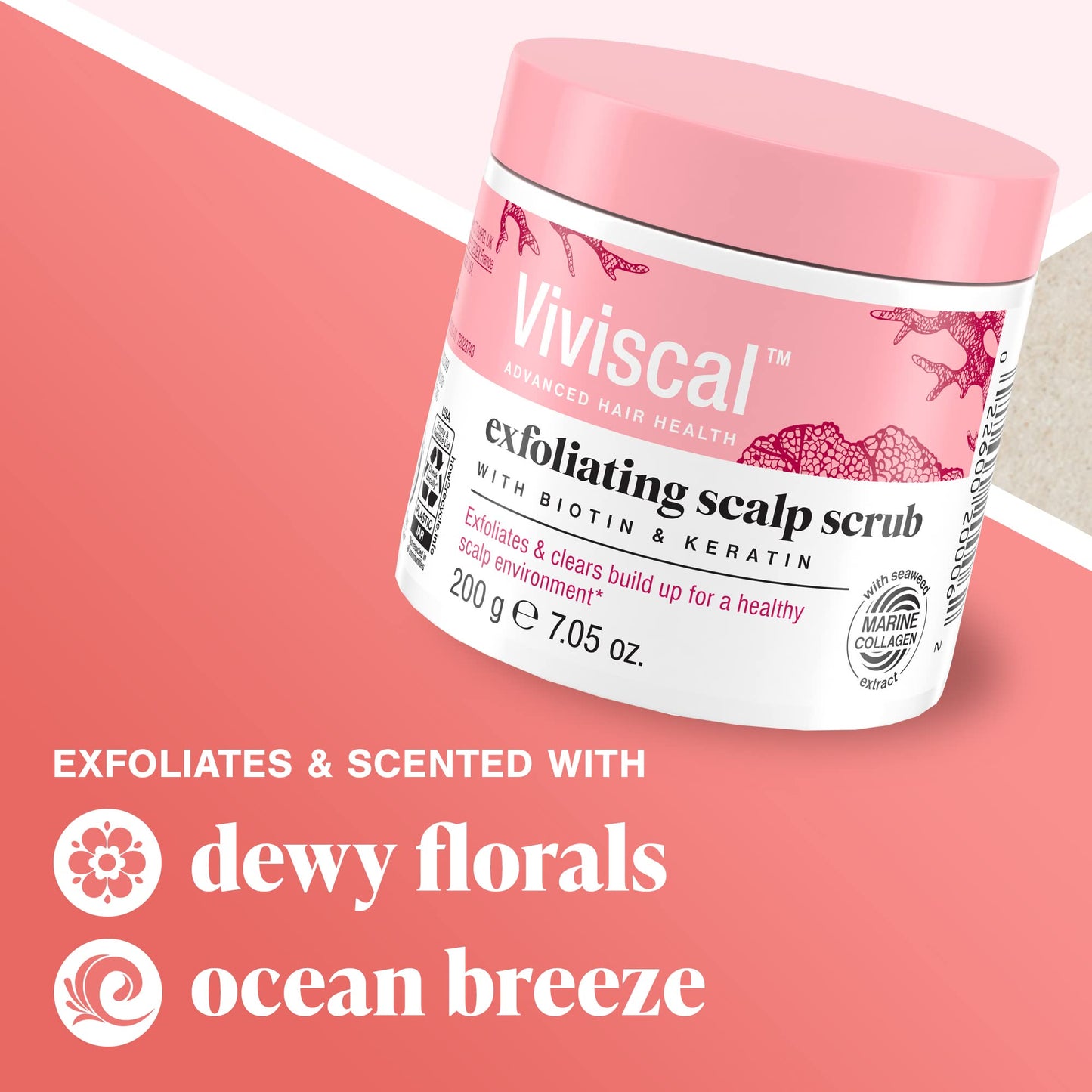 Close up of Viviscal scalp care product texture