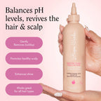 Rizos Curls Apple Cider Vinegar Scalp And Hair Rinse lifestyle application on curls