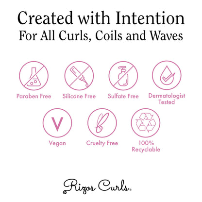 Authentic Rizos Curls hair care packaging
