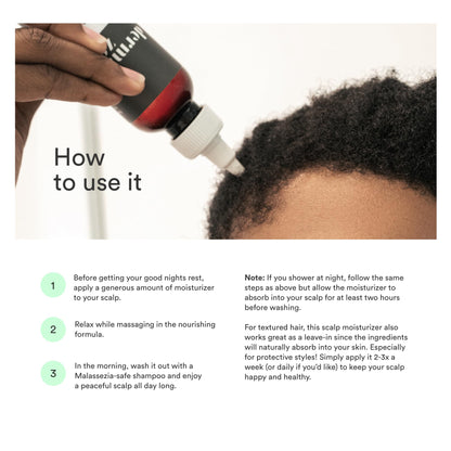 Application of Dermazen MCT Scalp Moisturizer on scalp